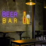 Custom 110in Cut to Letter Orange Vintage Neon Sign - Neon Signs Now