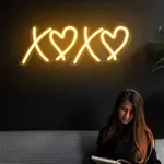 Custom 110in Cut to Letter Orange Vintage Neon Sign - Neon Signs Now