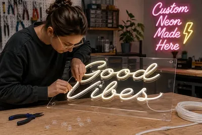 DIY Neon Sign With LED Rope To Create Custom Glowing Wall Art At Home