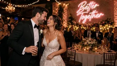 Wedding Neon Sign Alternatives For Stylish And Modern Wedding Decor Ideas