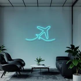 Airplane Neon Sign