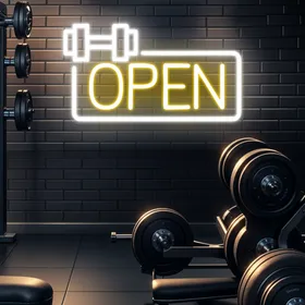 Bold Open Neon Sign