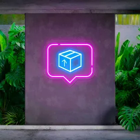 Box Drop Off Neon Sign