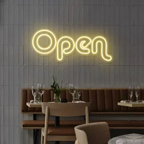 Bright Open Neon Sign