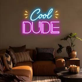 Cool Dude Neon Sign