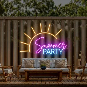 Cool Summer Party Neon Sign