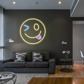 Crazy Goofy Emote Neon Sign