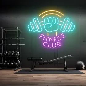 Custom Barbell Neon Signs