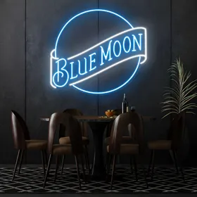 Custom Blue Moon Neon Signs