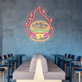 Custom Burger Neon Signs
