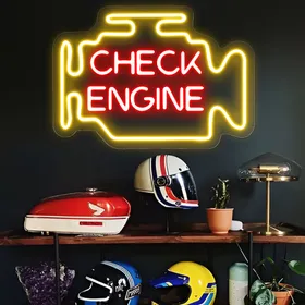 Check Engine Light Neon Signs
