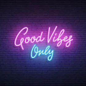 Good Vibes Only Neon Signs Large