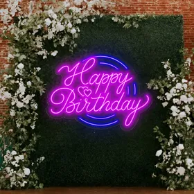 Custom 'Happy Birthday' Neon Signs