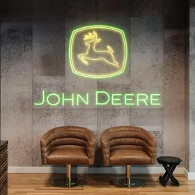 Custom John Deere Busch Light Neon Signs