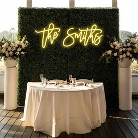 Custom Last Name Neon Signs