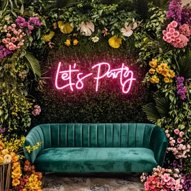 Custom ‘Let’s Party’ Neon Signs