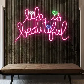 Life Is Beautiful Neon Signs
