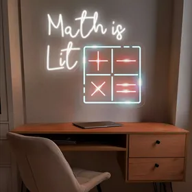 Math Is Lit Neon Signs