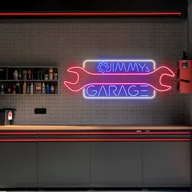 Custom Neon Garage Signs