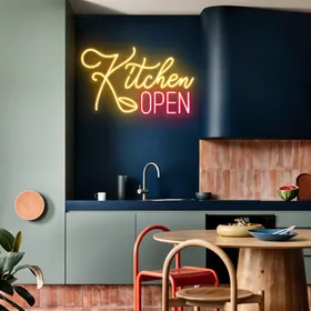 Custom Neon Kitchen Signs