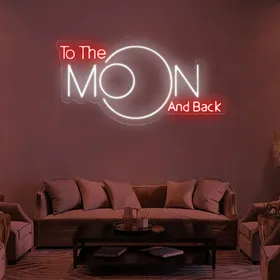 Custom Neon Moon Sign