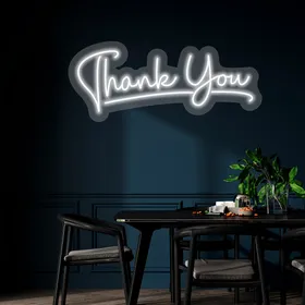 Custom Neon Thank You Sign