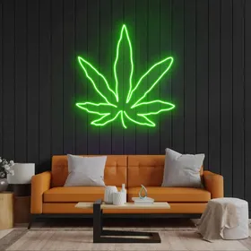 Custom Neon Weed Signs