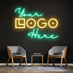 Green and Yellow Neon Sign