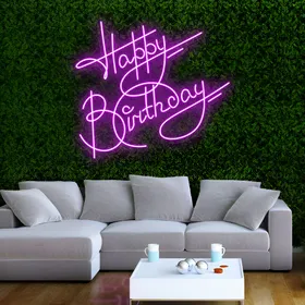 Oh So Hot Happy Birthday Neon Sign