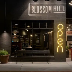 Open Vertical Neon Sign