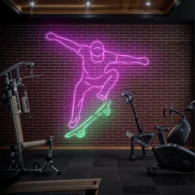 Skater Glow Neon Sign