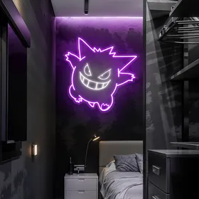 Spooky Gengar Neon Sign