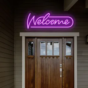 Stylish Welcome Neon Sign