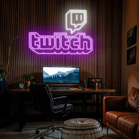 Twitch Gaming Room Neon Sign