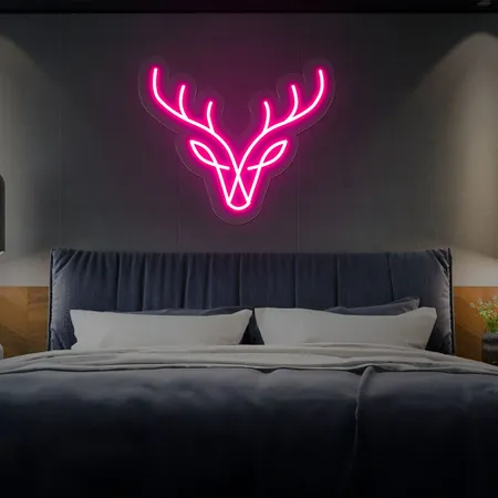 Abstract Deer Neon Sign - Neon Signs Now