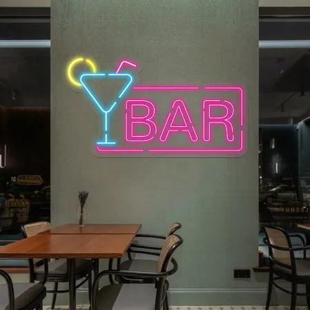 Vibrant Martini Neon Bar Sign - Neon Signs Now