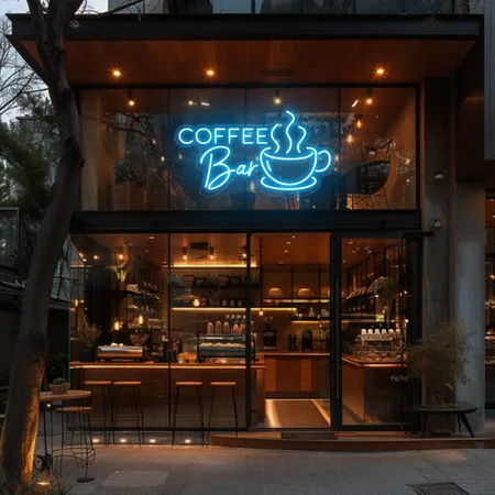 Coffee Bar Window Neon Sign - Neon Signs Now