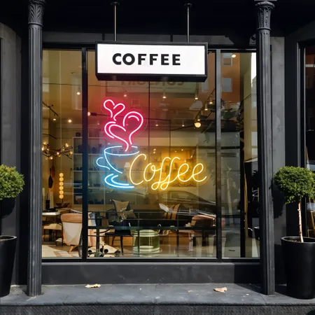 Coffee Love Window Neon Sign - Neon Signs Now