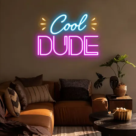 Cool Dude Neon Sign - Neon Signs Now