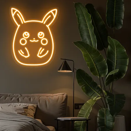 Cute Pikachu Neon Sign - Neon Signs Now