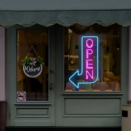 Doorway Open Neon Sign - Neon Signs Now