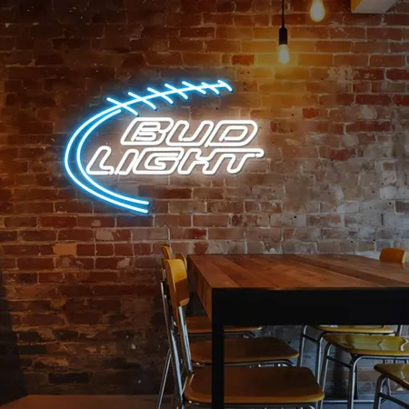 Football Bud Light Neon Sign - Neon Signs Now