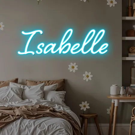 Isabelle Neon Sign - Neon Signs Now