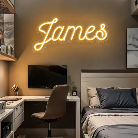 James Neon Sign - Neon Signs Now