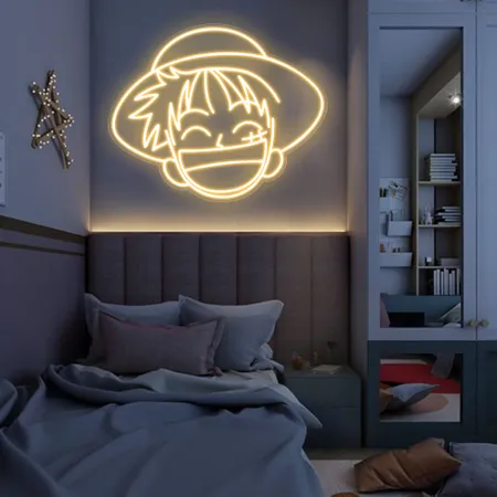 Monkey Luffy Neon Sign - Neon Signs Now