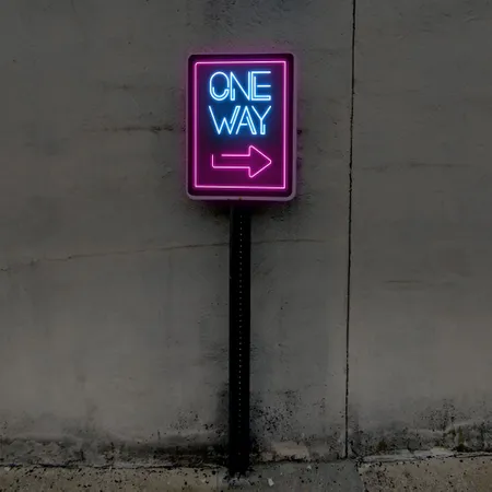 One Way Neon Sign - Neon Signs Now