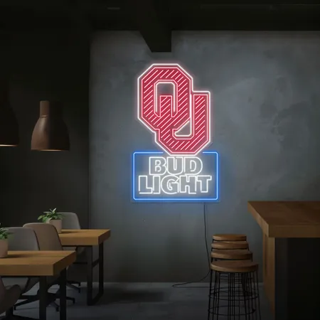 OU Bud Light Neon Sign - Neon Signs Now