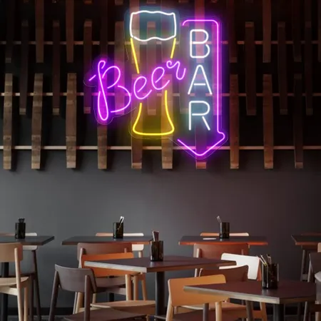 Lively Beer Glass Bar Neon Sign - Neon Signs Now