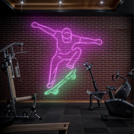 Skater Glow Neon Sign - Neon Signs Now