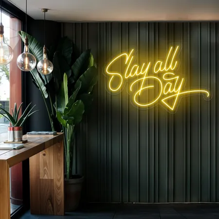 Slay All Day Neon Sign - Neon Signs Now
